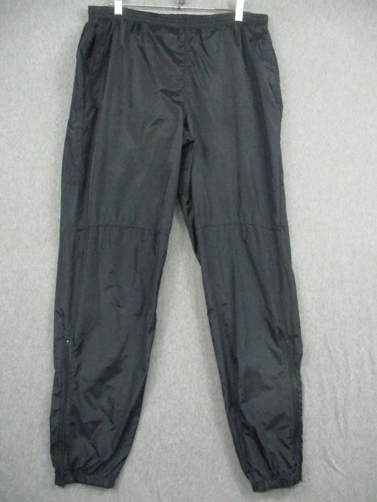Vintage Nike Windbreaker Track Pants Medium Men's Black 80s