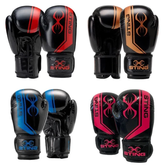 Sting Armaplus Guantoni Da Boxe Bianco/Nero – Per Kickboxing, Muay Thai E Fitness, Modello Moderno E Durevole - 2