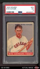 1933 Goudey #23 Kiki Cuyler Cubs HOF PSA 3 - VG