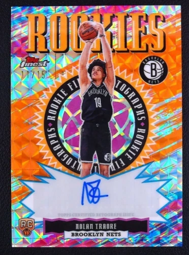 2025 Topps Finest Basketball Orange Geometric Refractor Nolan Traore #RFA-NT