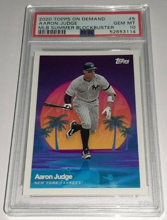 2020 Topps On Demand Summer Blockbuster #5 Aaron Judge Graded PSA 10 Gem Mint