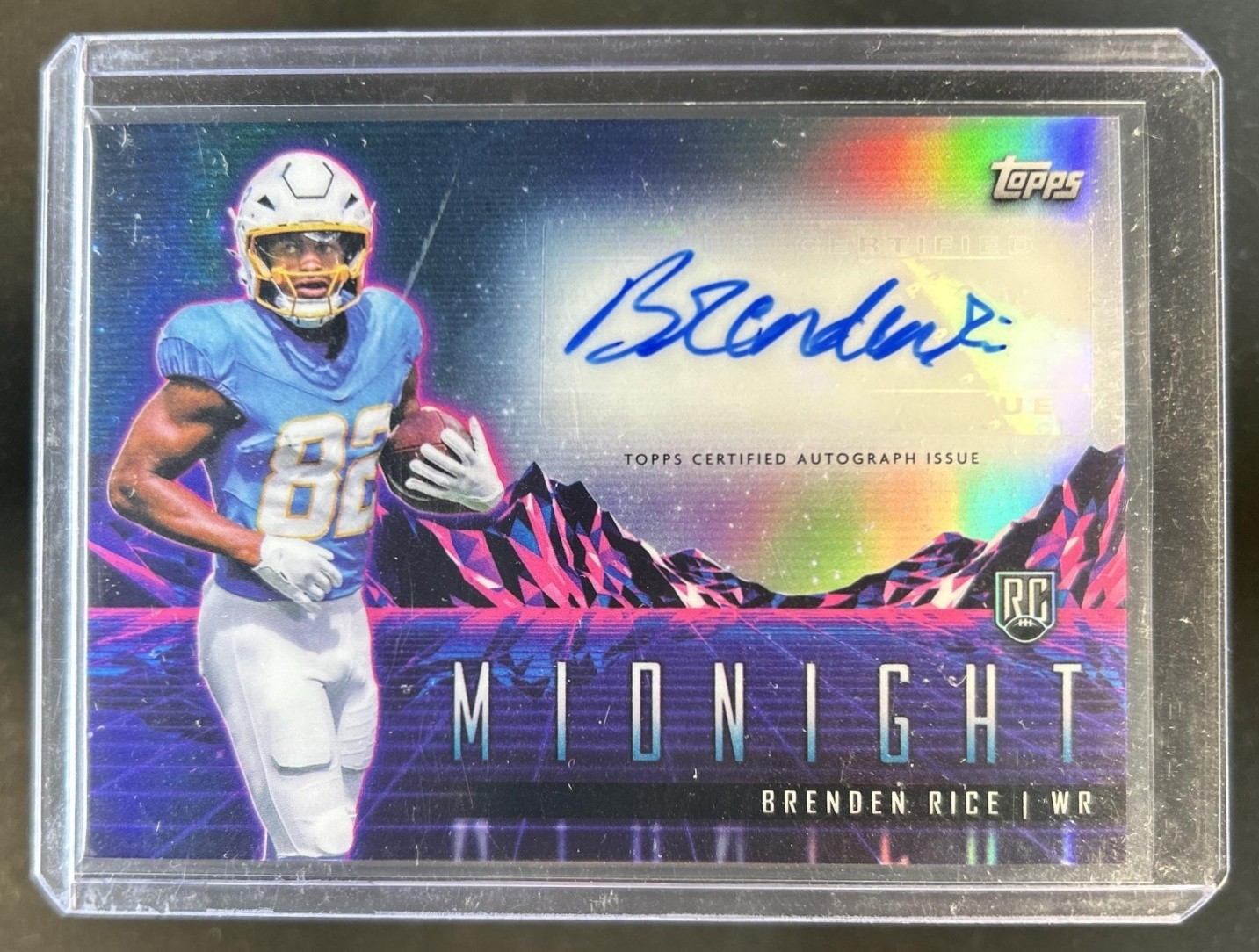 Brenden Rice Topps Midnight Rookie Horizon Signatures #RHSBR Base