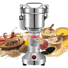 VEVOR Electric Grain Mill Grinder 0.3 lbs Commercial Spice Grinder High Speed