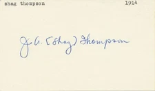 James A Shag THOMPSON / Signature Signed