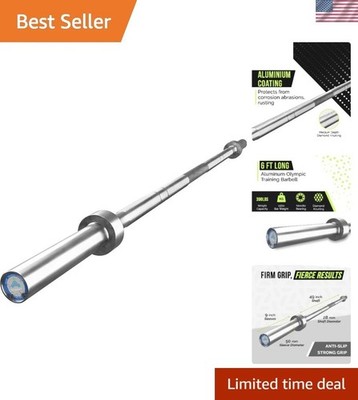 Olympic Training Barbell   6FT 15LB 300LB Capacity OR 7FT 45LB 1500LB Capacit...