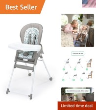 Portable Trio Foldaway 6-in-1 High Chair with Adjustable Footrest - 6M-5Y