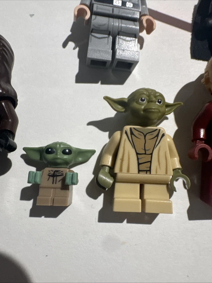 Lego Star Wars Minifigures. Lot Of 9.  SW003, SW0655 Unkars Thug, Chewy, Yoda ++ - Image 3 of 4