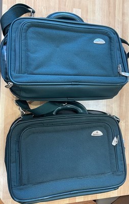 Samsonite 700 series silhouette 6 carry on luggage, 2 pcs, dark green, well made