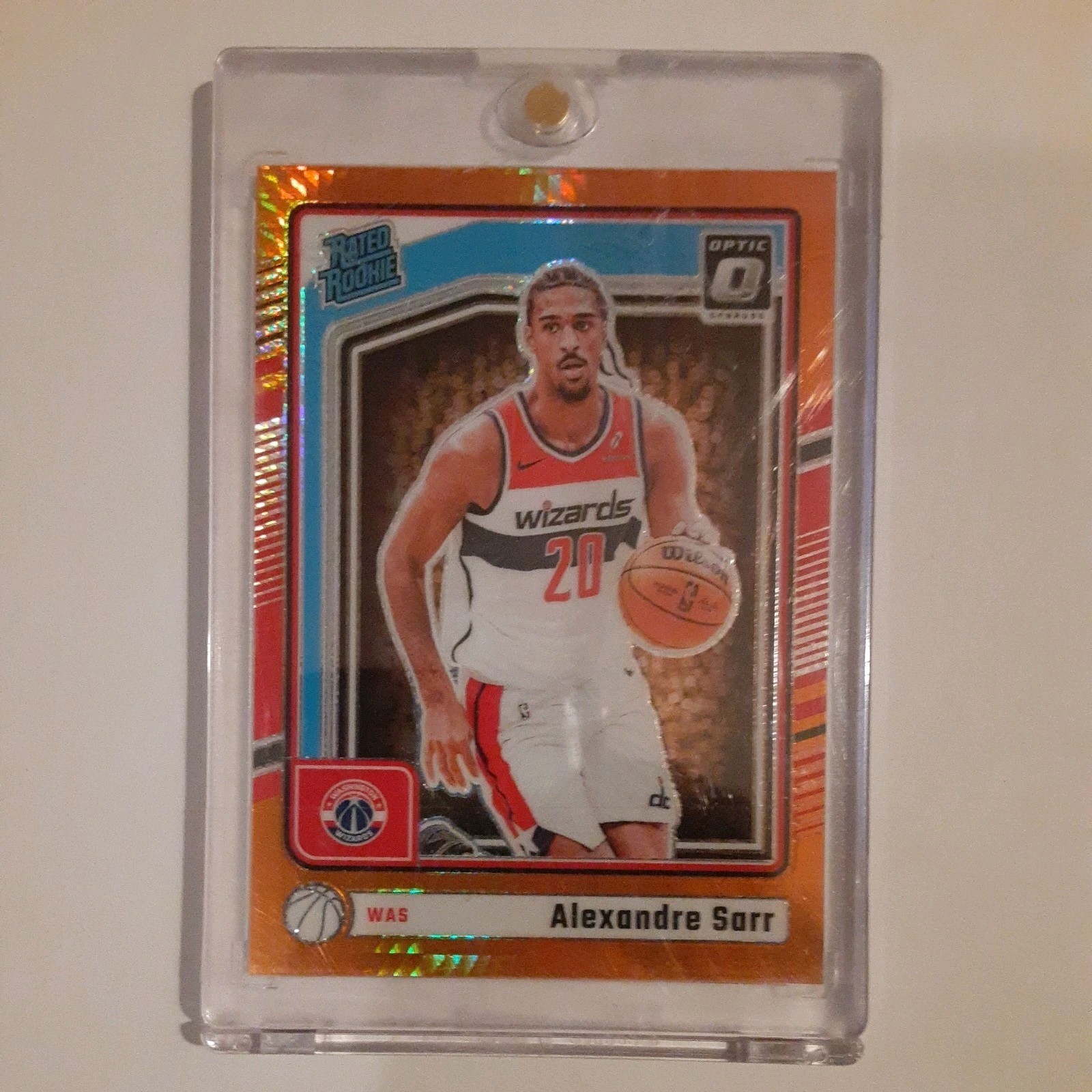 Alexandre Sarr Hyper Orange Rookie /299 2024-25 Donruss Optic #276