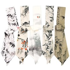 5 Pack Purse Scarf for Bags Silk Head Scarf for Hair Handbag Women Scarfs Ban...