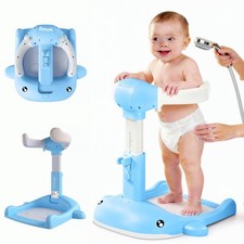 Foldable Baby Shower Stand, Shower Stand with Anti-Slip Base  Anti-Pinch Sil...