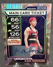 Kana Watanabe Auto 1175 Main Card Ticket Prizm - 2026 Panini Contenders Pfl Kana Watanabe Auto 1175 Main Card Ticket Prizm - 2026 Panini Contenders Pfl