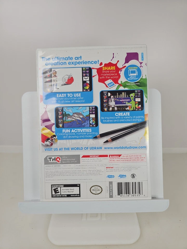 UDraw Studio: Instant Artist (Nintendo Wii, 2011) Complete CIB - Fast Free Ship - Image 3 of 3