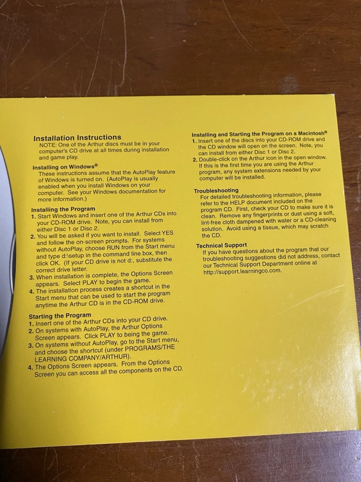 CD-ROM Arthur's 1ª série edição 2002 idades 5-7 Learning Company - Imagem 3 de 4