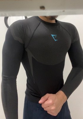 GymShark Onyx 5.0 Long Sleeve Compression Shirt Size Small(limited