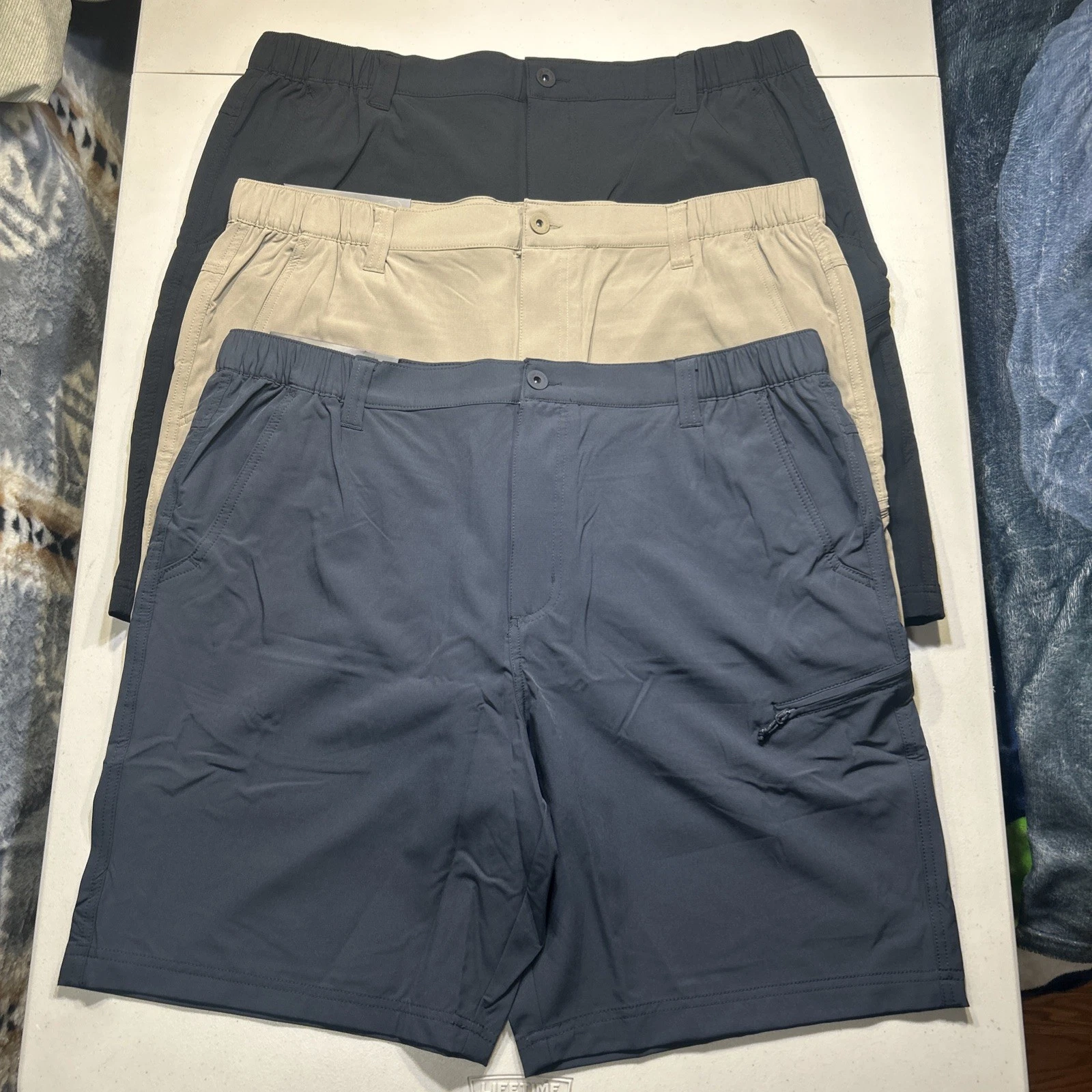 LOT OF 3 Weatherproof Vintage Men's Tech Shorts 9” Inseam NWT Size 40