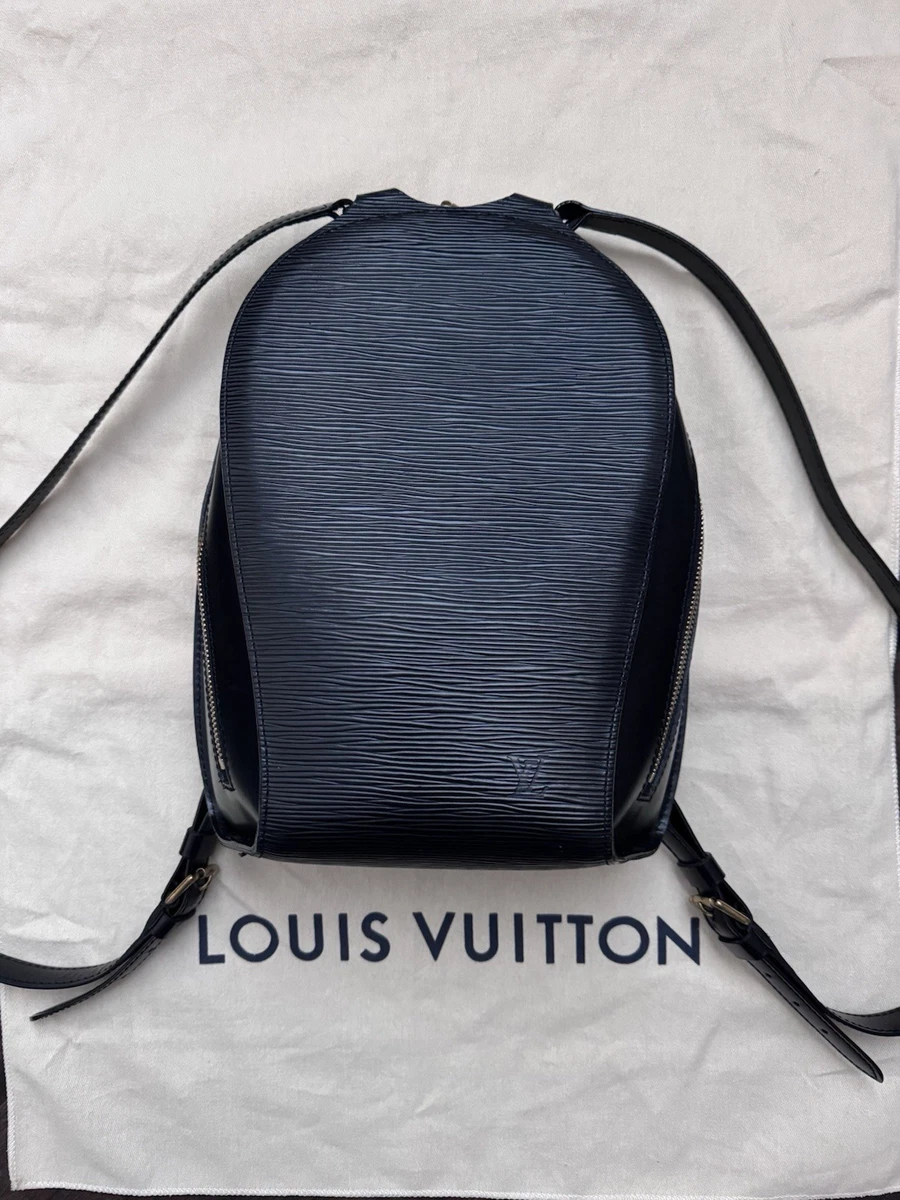 LOUIS VUITTON Cobran Epi Leather Backpack/Daypack in Noir, 479-6 Louis Vuitton Black Epi Backpack for sale - eBay main image 3