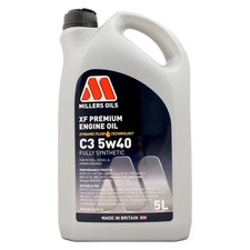 Millers Oils XF Premium C3 5W-40 5W40 GM dexos 2 Fully Synthetic Engine Oil 5L 7.60 per litre