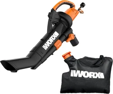 WORX WG509 12 Amp Trivac, 3 in 1 Electric Leaf Blower, Leaf Vacuum & Leaf Mulche