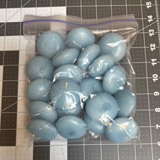 Blue Floating Candles 1.5" Diameter Unscented Parties Weddings Set of 20