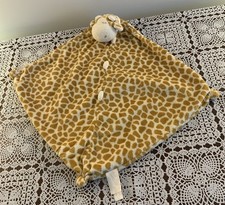 Angel Dear Giraffe Lovey Blue Security Blankie Baby Blanket Soft Soothing 12 In