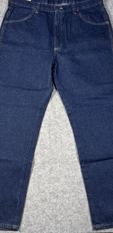 RAW DENIM VINTAGE DEAD-STOCK NWT 34x29 Made In USA-Heavyweight Jean-RARE-NICE! - Image 2 of 4