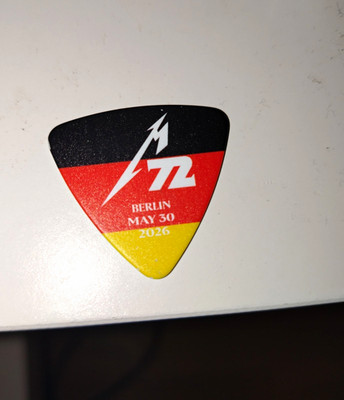 Original Gitarrenplektrum Metallica   Berlin May 30 2026 Unbespielt
