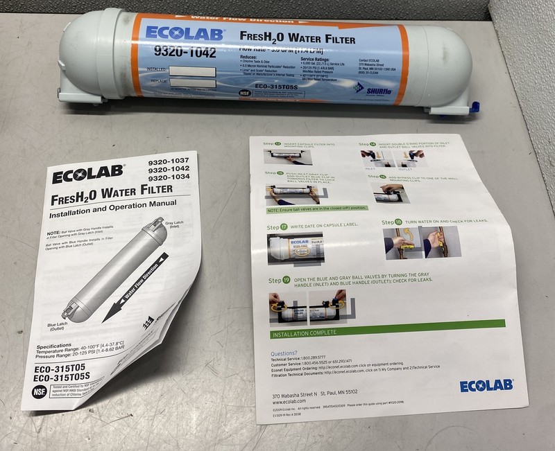 Ecolab 9320-1042 Water Filter Capsule, ECO-315TO5S