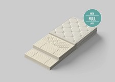Materasso Naturalist Full Latex 80x200 Solido / 2 strati di lattice naturale