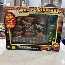 Interactive Amazing Dinosaurs Kids Learning Black Electronic Toy Working Read