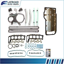 Oil Pan Gasket Head Gasket Set Timing Chain Kit For 02-03 Dodge Ram 1500 4.7L V8