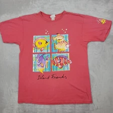 Vintage Bobbie Brooks Top Womens Large Cottage Grandma Core Blouse Shirt Island