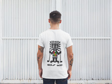 Golf T Shirt Golf Shirt Golf God Clothing XL Logo Short Sleeve Cotton Golf Top