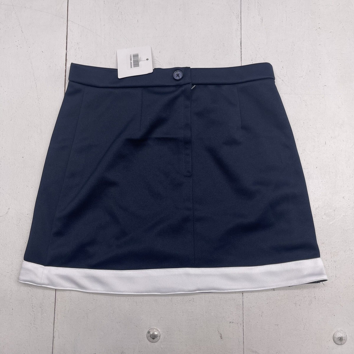 Champion Navy Blue White Heritage Cheer Skirt Youth Girls Large
