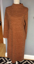 Ladies Long Knited Dress by NEXT Size 16 Brown NWT (RRP £28) **SALE**