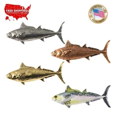 Pewter Little Tunny False Albacore Fish Lapel Pin or Refrigerator Magnet, S055