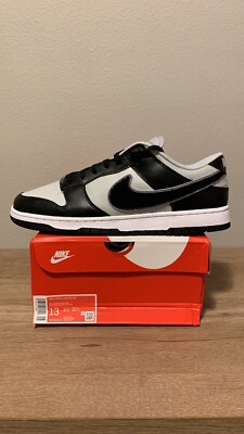 Nike Dunk Low Chenille Swoosh Black Grey (DQ7683-001) NEW Men's Sizes 10.5-13