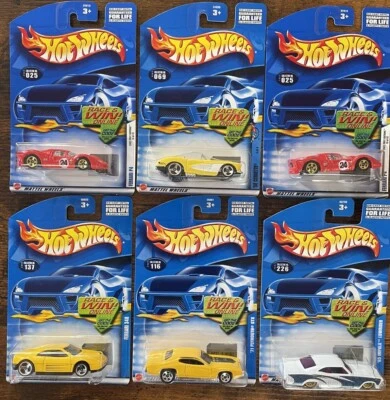Hot Wheels 2001 Set of 6 Mattel Cars #25 (2) #69 #116 #131 #137 #226 - Image 1 of 4