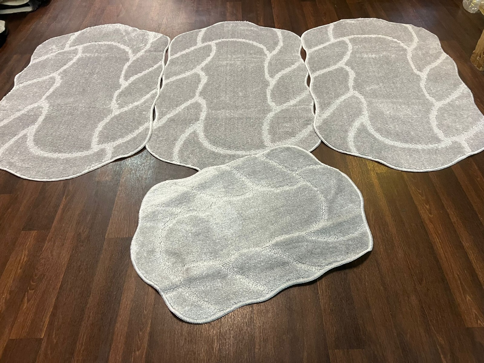 ROMANY WASHABLE GYPSY MATS REGULAR SIZE 4PCS SET NON SLIP DARCEY DESIGN