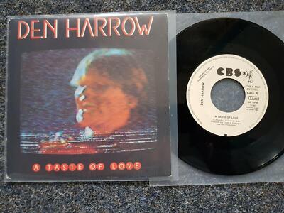 7'' Single Vinyl Den Harrow - A taste of love ITALO DISCO SPAIN PROMO