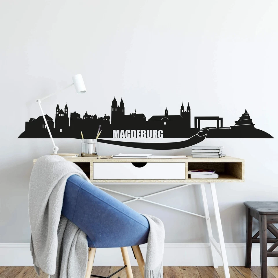 Wandtattoo Magdeburg Skyline. Magdeburg eine der ältesten Städte Deutschlands. - Bild 2 von 2