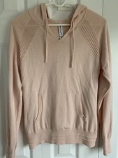 Athleta Evergreen Hoodie Sweater Women's XS Orchid Pink Pullover Sweatshirt