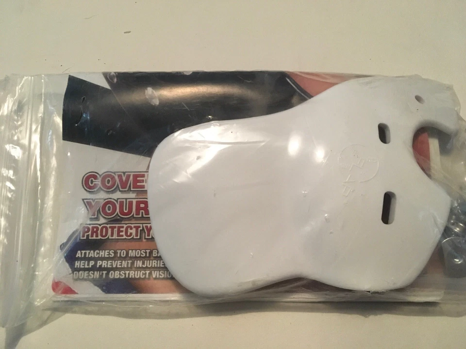 Casco Markwort Protector Facial con Solapa en C - Zurdo Béisbol Softbol Blanco LHB NUEVO Foto 2 de 2