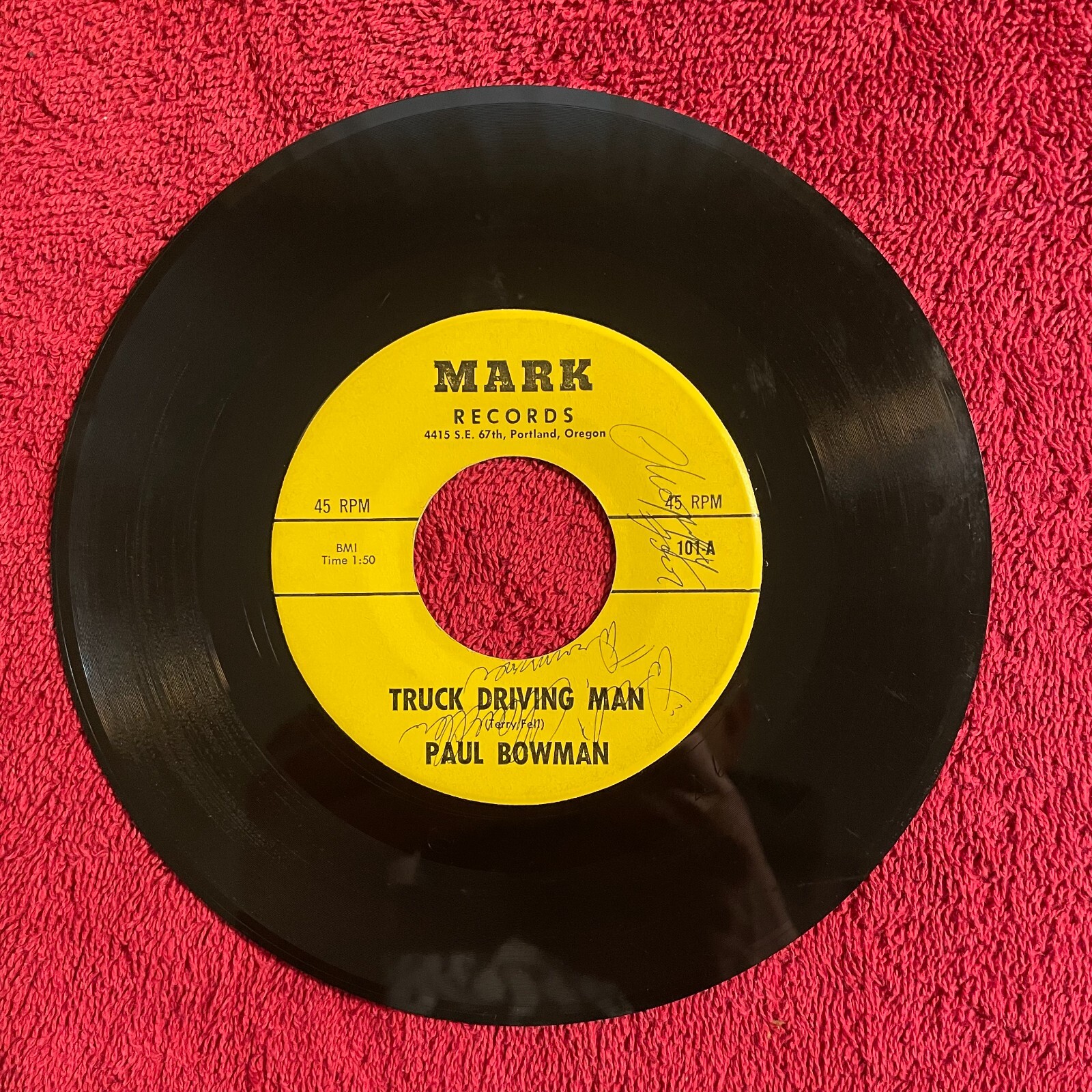 PAUL BOWMAN Mark Records 101 45rpm Country Country Rock Video EBay PAUL BOWMAN Mark Records 101 45rpm Country Country Rock Video EBay