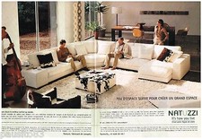 PUBLICITE ADVERTISING 095  2005  NATUZZI   fauteuils canapés ( 2 pages)