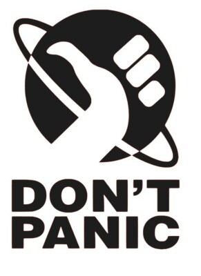 Don't Panic Vinyl Decal Sticker. Car, Window, etc