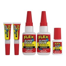 Flex Super Glue Gel, Clear, Instant Bond, Quick Dry, Cyanoacrylate Adhesive