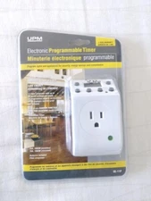 UPM Electronic Programmable Timer for lights, appliances (security,energy saving
