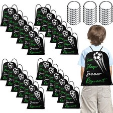 48 Pcs Soccer Party Favors for Kids, 24 Pcs Soccer Draw String Bags 24 Pcs ...