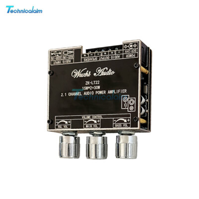2.1 Channel 50W*2+100W / 15W*2+30W Aux Bluetooth 5.1 Audio Power Amplifier Board